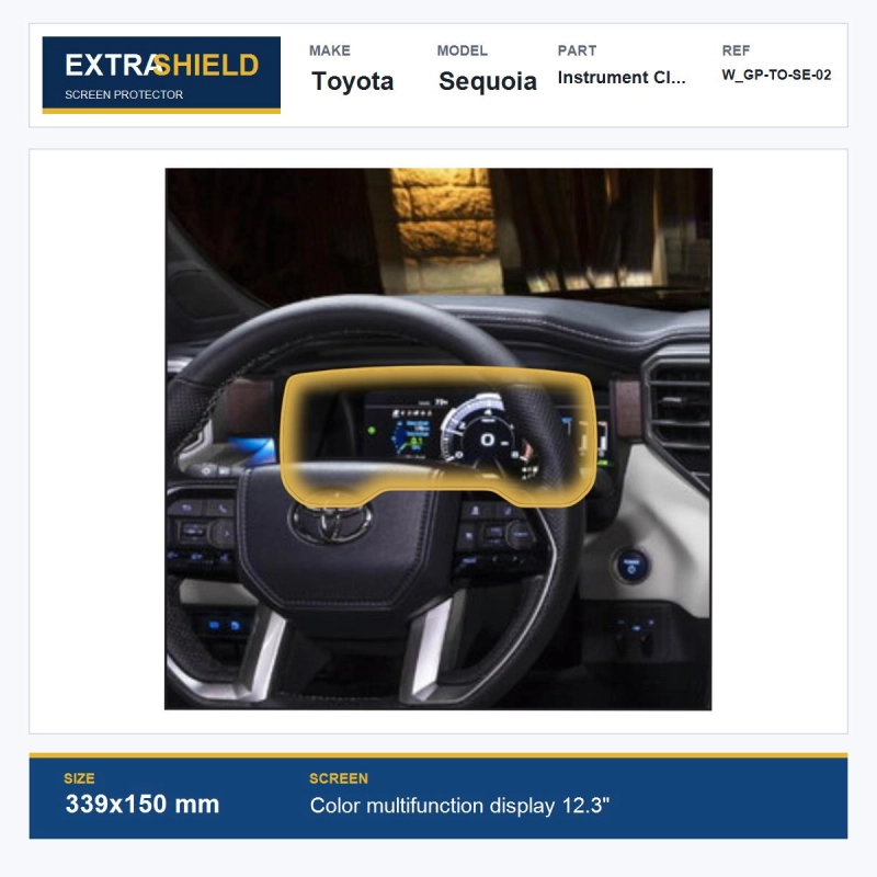Toyota Sequoia Instrument Cluster ExtraShield Screen Protector