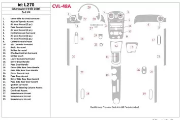 Chevrolet HHR 2008-2008 Voll Satz BD innenausstattung armaturendekor cockpit dekor