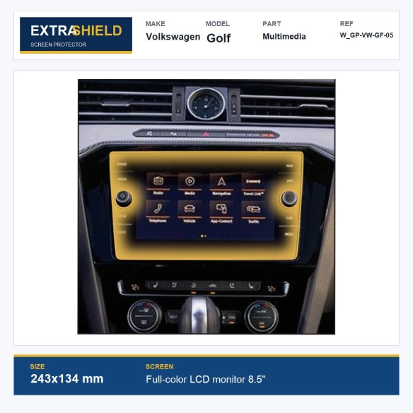 Volkswagen Golf Multimedia ExtraShield Screen Protector