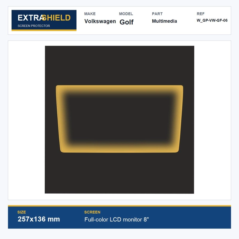 Volkswagen Golf Multimedia ExtraShield Screen Protector