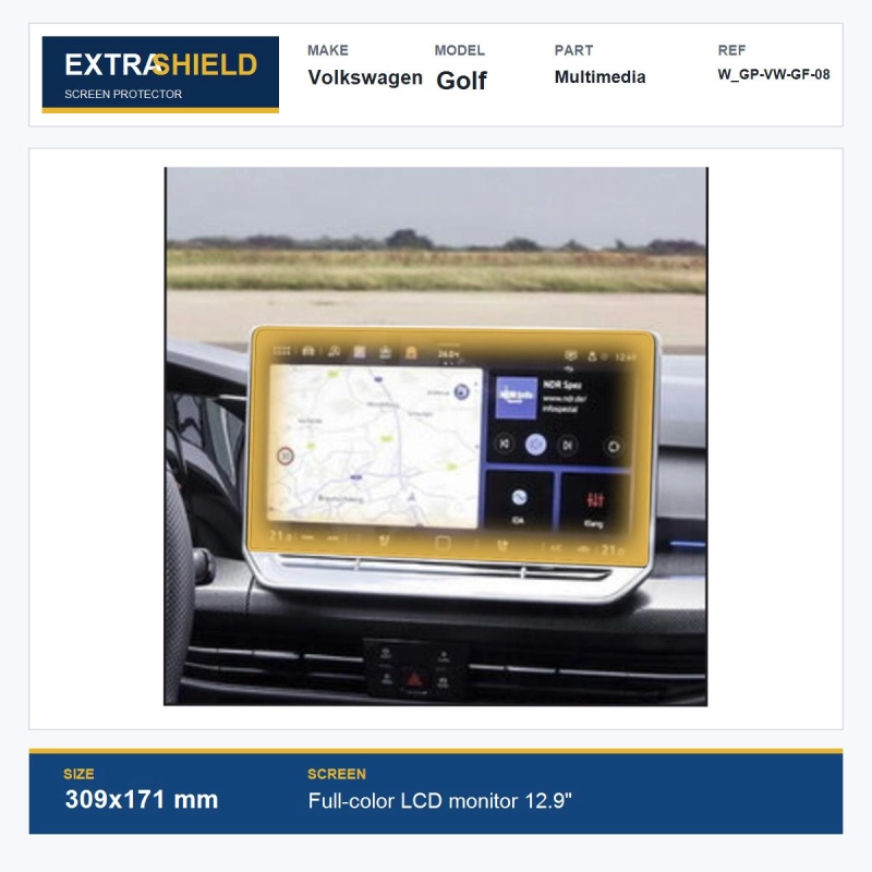 Volkswagen Golf Multimedia ExtraShield Screen Protector