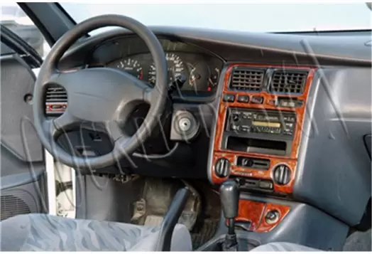 Toyota Carina E 95-98 Mittelkonsole Armaturendekor Cockpit Dekor 14-Teilige - 1- Cockpit Dekor Innenraum