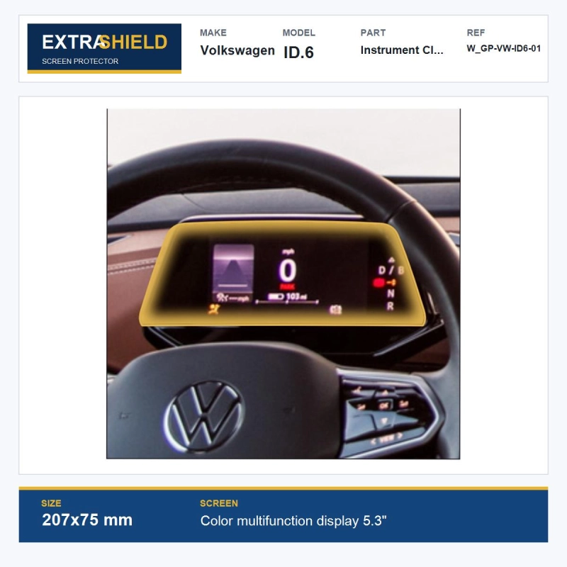 Volkswagen ID.6 Instrument Cluster ExtraShield Screen Protector