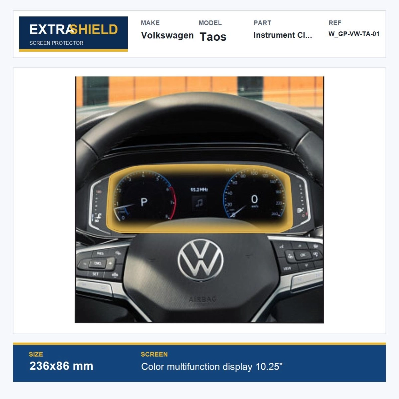 Volkswagen Taos Instrument Cluster ExtraShield Screen Protector