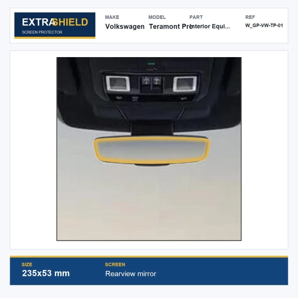 Volkswagen Teramont Pro Interior Equipment ExtraShield Screen Protector