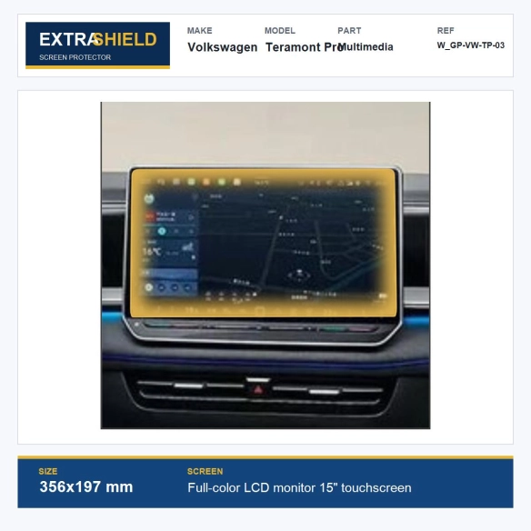 Volkswagen Teramont Pro Multimedia ExtraShield Screen Protector