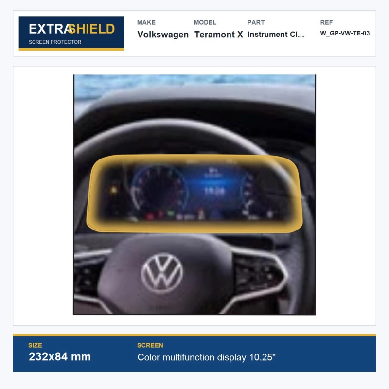 Volkswagen Teramont X Instrument Cluster ExtraShield Screen Protector