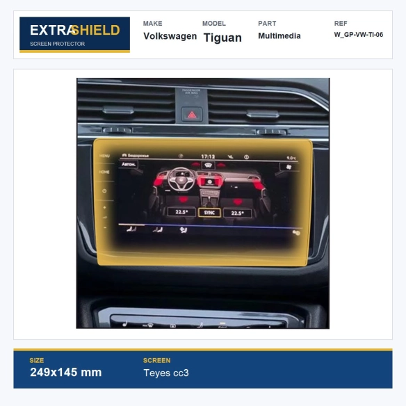 Volkswagen Tiguan Multimedia ExtraShield Screen Protector