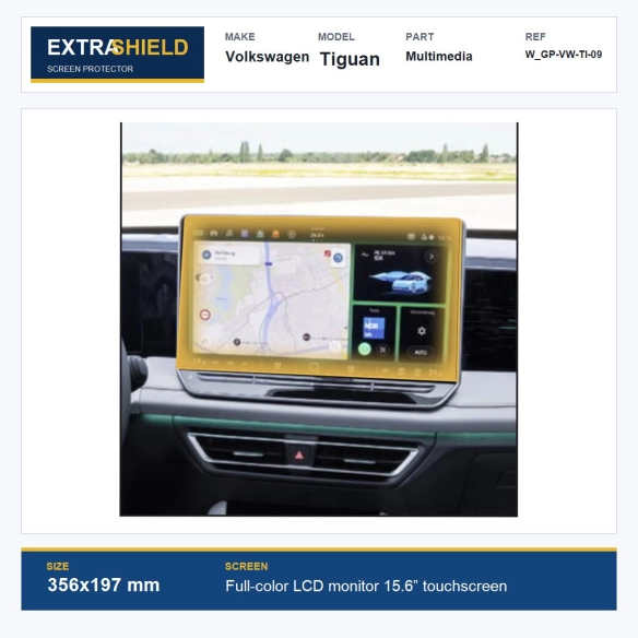 Volkswagen Tiguan Multimedia ExtraShield Screen Protector