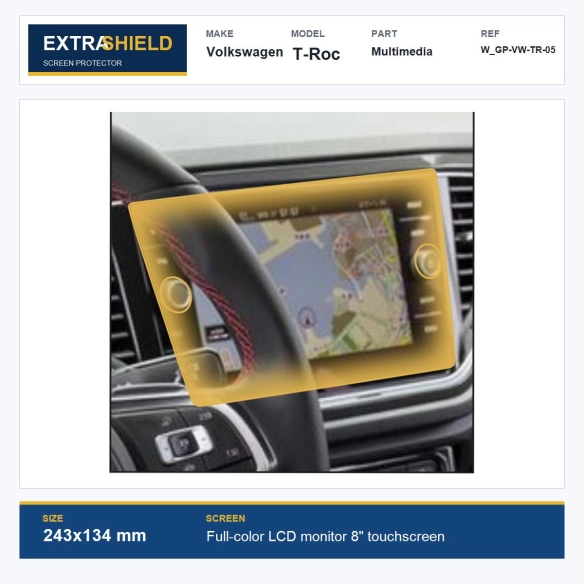 Volkswagen T-Roc Multimedia ExtraShield Screen Protector