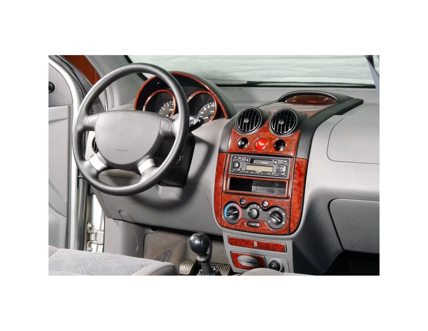 Chevrolet Kalos 01.2002 Mittelkonsole Armaturendekor Cockpit Dekor 6 -Teile