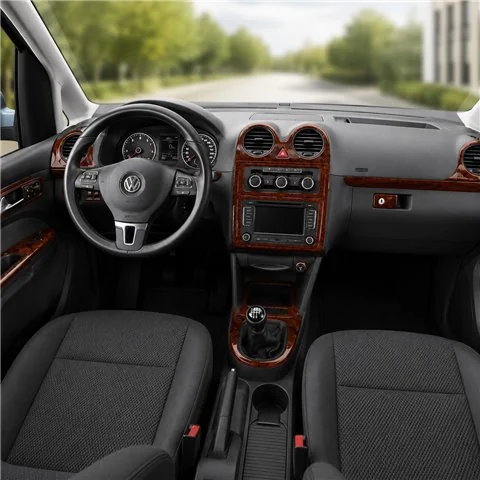 Volkswagen Caddy Komplettset 2011+ 3D Armaturenbrett-Dekor-Set, 22 Teile
