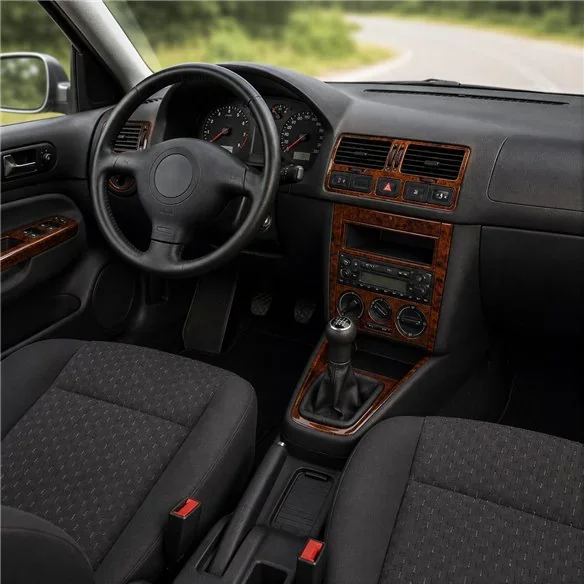 Volkswagen Bora 1998-2008 3D Armaturenbrett-Dekor-Set, 19 Teile