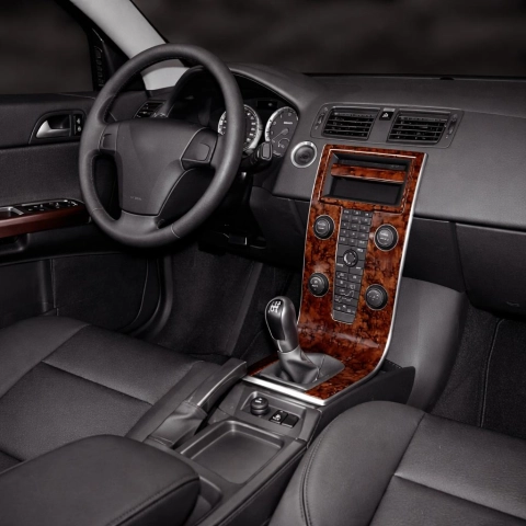 Volvo S40-V50 2004-2012 3D Cockpit Dekor Interieurleisten Set 19-teilig 2