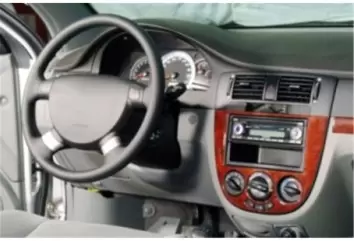 Chevrolet Lacetti Sedan 2004 Mittelkonsole Armaturendekor Cockpit Dekor 15-Teilige - 1