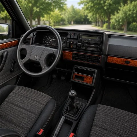 Volkswagen Golf II Jetta II 1985-1991 3D Armaturenbrett-Dekor-Set, 13 Teile