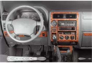Toyota Prado 01.01 - 12.02 Mittelkonsole Armaturendekor Cockpit Dekor 18 -Teile