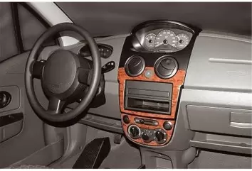 Chevrolet Matiz-Spark 2005 Mittelkonsole Armaturendekor Cockpit Dekor 3-Teilige - 1- Cockpit Dekor Innenraum