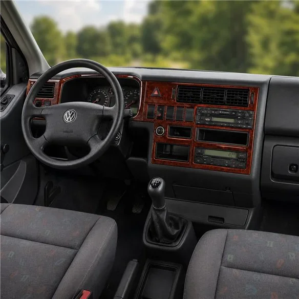 Volkswagen Transporter T4 1998-2003 3D Armaturenbrett-Dekor-Set, 18 Teile