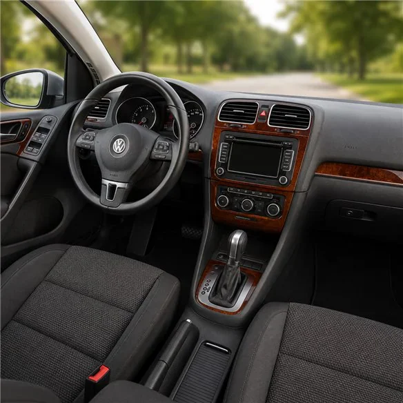 Volkswagen Golf V Jetta 2003-2008 3D Armaturenbrett-Dekor-Set, 16 Teile