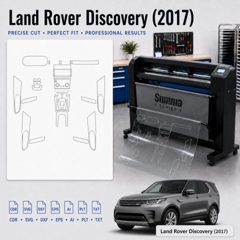 Land Rover Discovery 2017 Innenraum PPF- & Folien-Schneidevorlage
