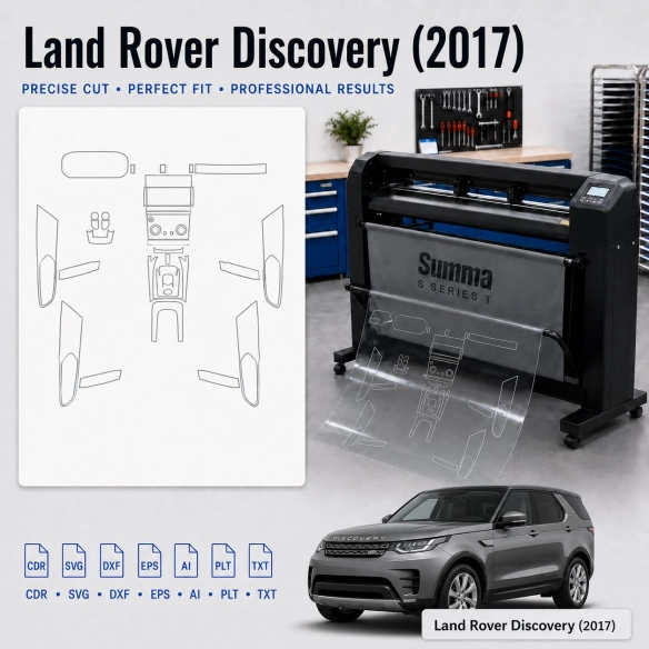 Land Rover Discovery 2017 Innenraum PPF- & Folien-Schneidevorlage