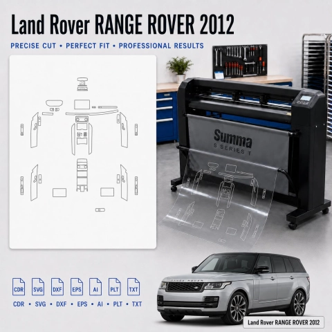 Land Rover Range Rover 2012 Innenraum PPF- & Folien-Schneidevorlage