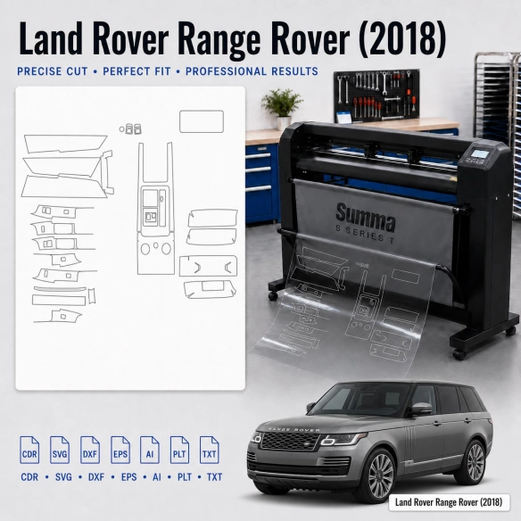 Land Rover Range Rover 2018 Innenraum PPF- & Folien-Schneidevorlage