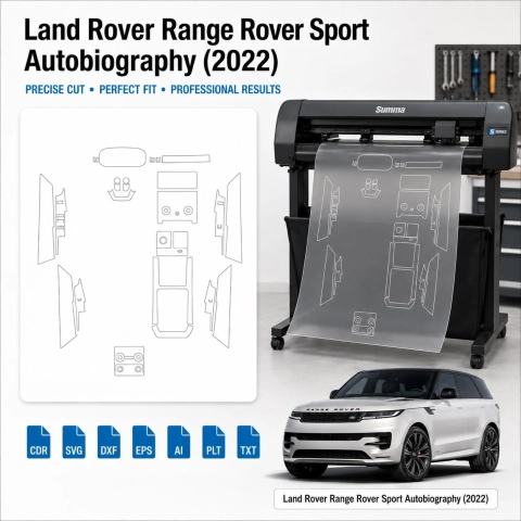Land Rover Range Rover Sport Autobiography 2022 Innenraum PPF- & Folien-Schneidevorlage
