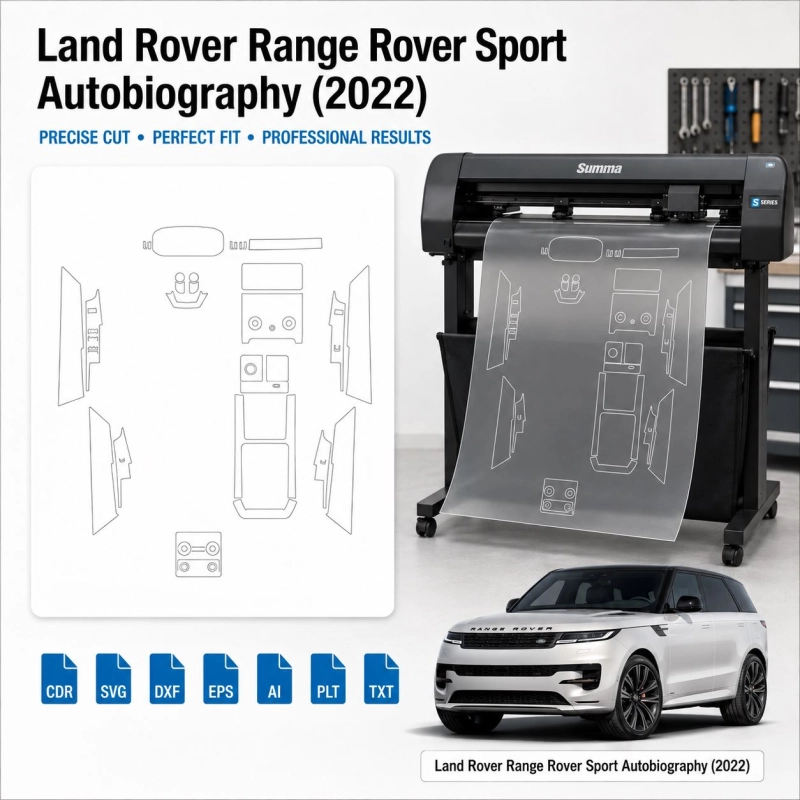 Land Rover Range Rover Sport Autobiography 2022 Innenraum PPF- & Folien-Schneidevorlage