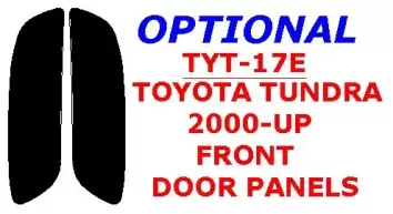 Toyota Tundra 2000-2002 Front Door panels, 2 Parts set BD innenausstattung armaturendekor cockpit dekor