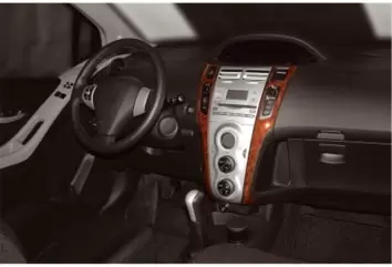 Toyota Yaris 12.05 - 12.09 Mittelkonsole Armaturendekor Cockpit Dekor 2 -Teile