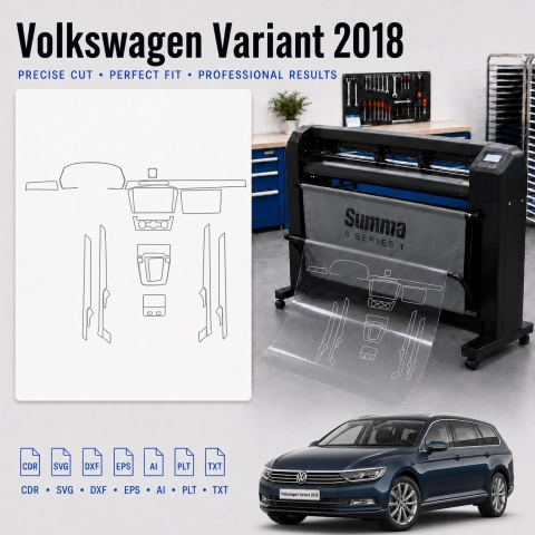 Volkswagen Viloran 2020 Innenraum PPF- & Folien-Schneidevorlage