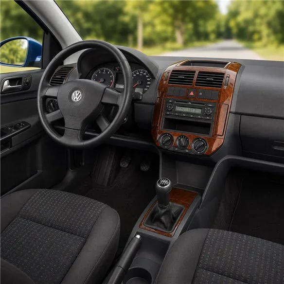 Volkswagen Polo 9N 2001-2005 3D Armaturenbrett-Dekor-Set, 14 Teile
