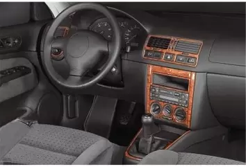 Volkswagen Bora 10.98 - 12.08 Mittelkonsole Armaturendekor Cockpit Dekor 19 -Teile