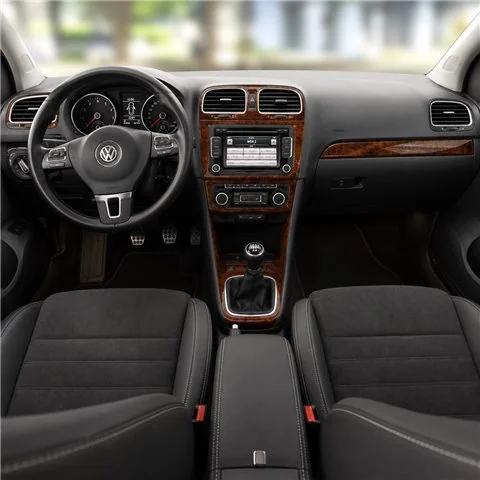 Volkswagen Polo V 6R 2009+ 3D Armaturenbrett-Dekor-Set, 14 Teile