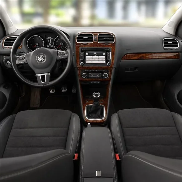 Volkswagen Polo V 6R 2009+ 3D Armaturenbrett-Dekor-Set, 14 Teile