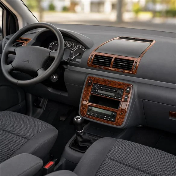 Volkswagen Sharan 2000-2009 3D Armaturenbrett-Dekor-Set, 24 Teile