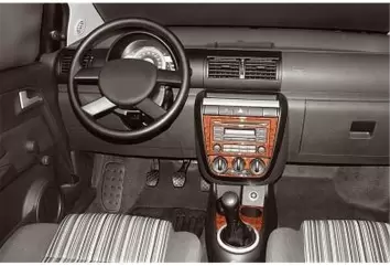 Volkswagen Fox 09.2005 Mittelkonsole Armaturendekor Cockpit Dekor 9 -Teile