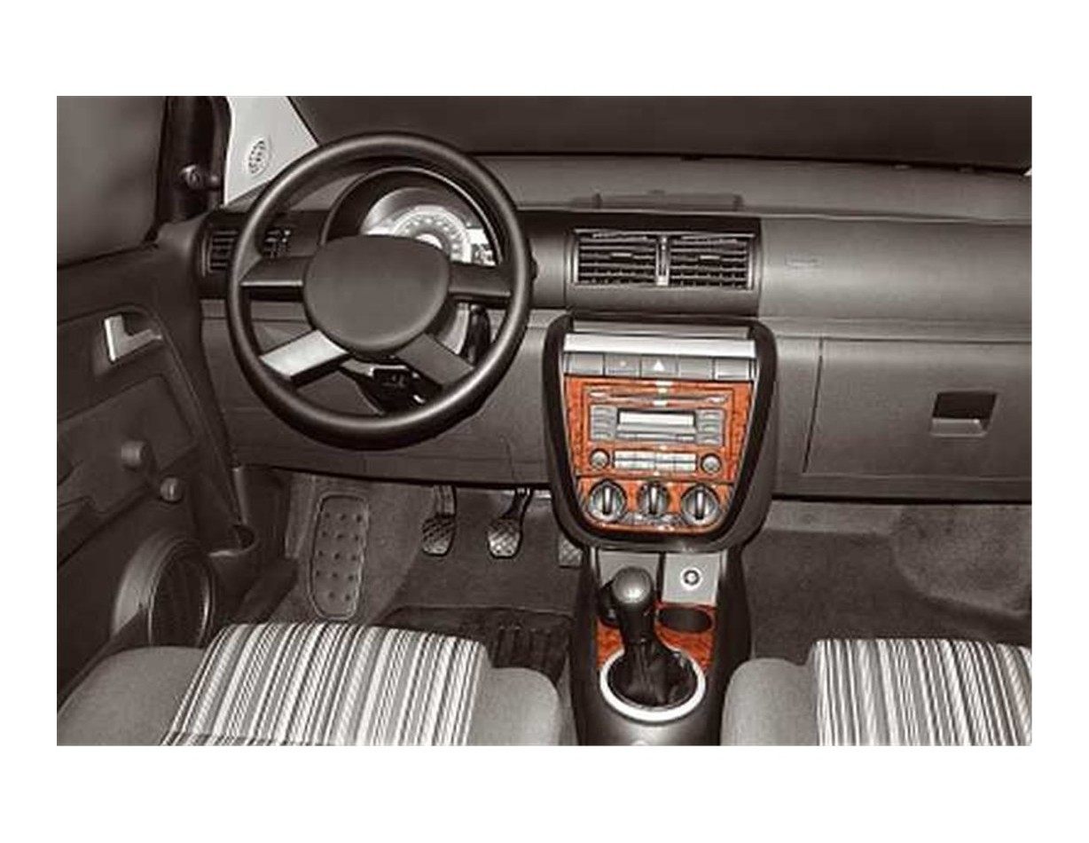 Volkswagen Fox 2005 Mittelkonsole Armaturendekor Cockpit Dekor 9-Teilige - 1- Cockpit Dekor Innenraum