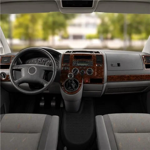 Volkswagen Transporter T5 2003-2009 3D Armaturenbrett-Dekor-Set, 29 Teile