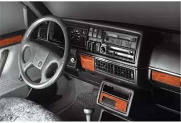 Volkswagen Golf II Jetta II 01.85 - 07.91 Mittelkonsole Armaturendekor Cockpit Dekor 13 -Teile