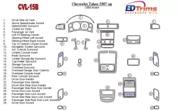 Chevrolet Tahoe 2007-UP OEM Compliance BD innenausstattung armaturendekor cockpit dekor