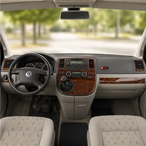 Volkswagen Multivan 2003-2010 3D Armaturenbrett-Dekor-Set, 26 Teile