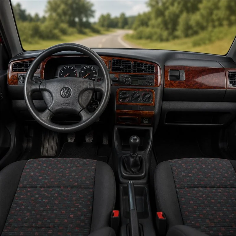 Volkswagen Golf 1994-1998 Schaltgetriebe 3D Armaturenbrett-Dekor-Set, 18 Teile