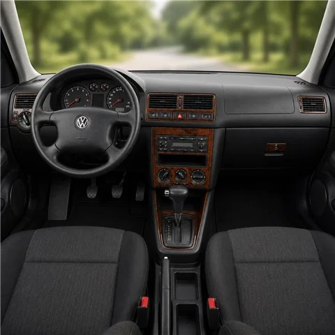 Volkswagen Golf 1999-2004 4 Doors, Automatikgetriebe 3D Armaturenbrett-Dekor-Set
