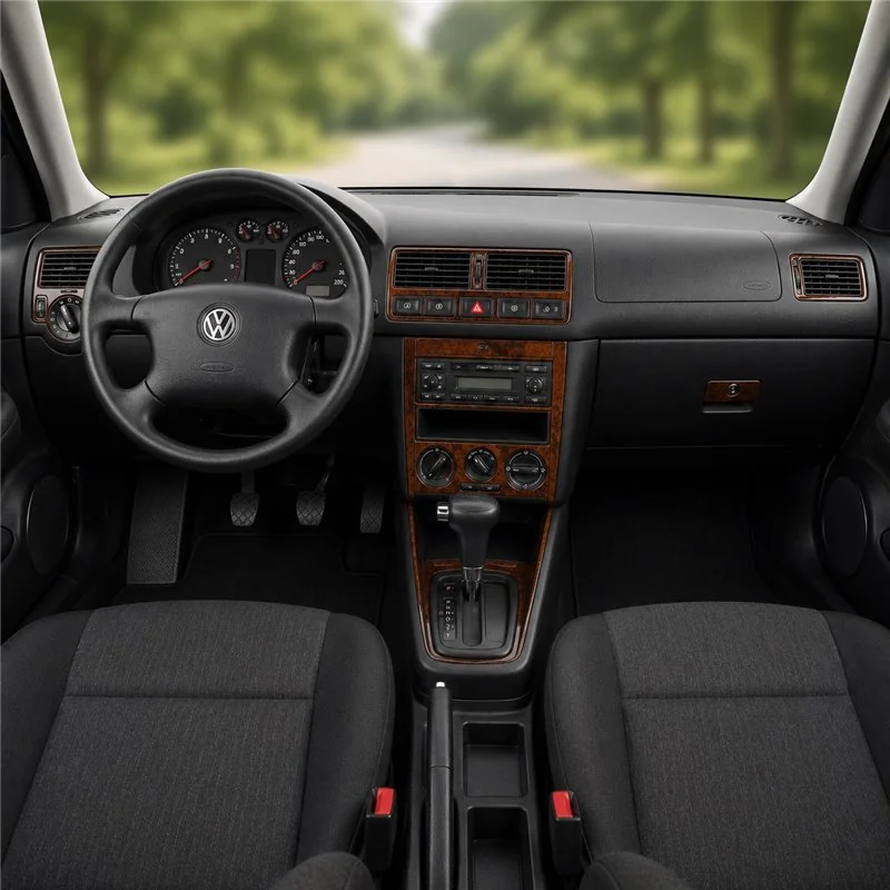 Volkswagen Golf 1999-2004 4 Doors, Automatikgetriebe 3D Armaturenbrett-Dekor-Set