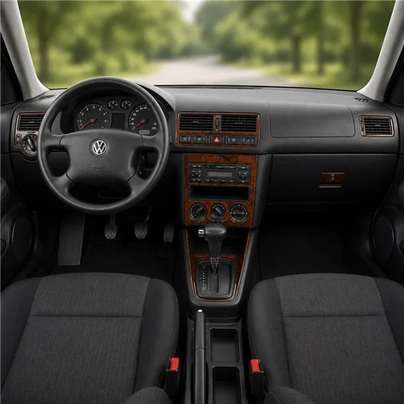 Volkswagen Golf 1999-2004 4 Doors, Automatikgetriebe 3D Armaturenbrett-Dekor-Set