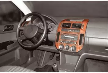 Volkswagen Polo 9N3 03.05 - 08.09 Mittelkonsole Armaturendekor Cockpit Dekor 15 -Teile