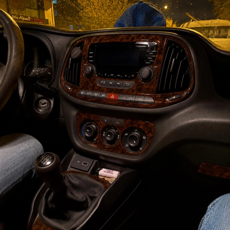 Fiat Doblo 2015-2022 3D Cockpit Dekor Interieurleisten Set 42-teilig
